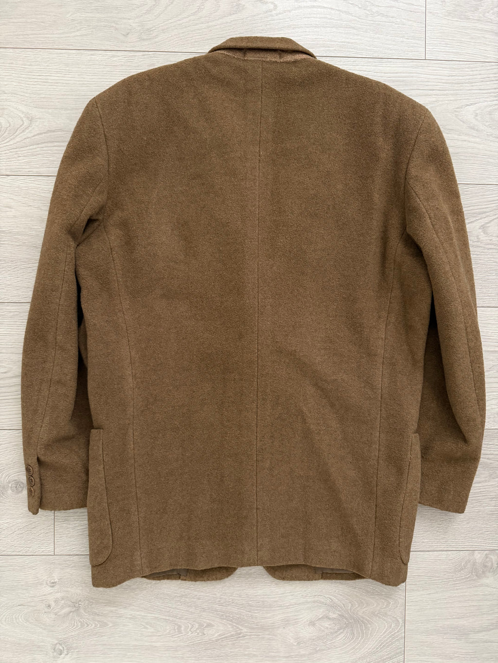 Christian Dior 1980s 2B Wool Cashmere Brown Sport Jacket Blazer - Size L