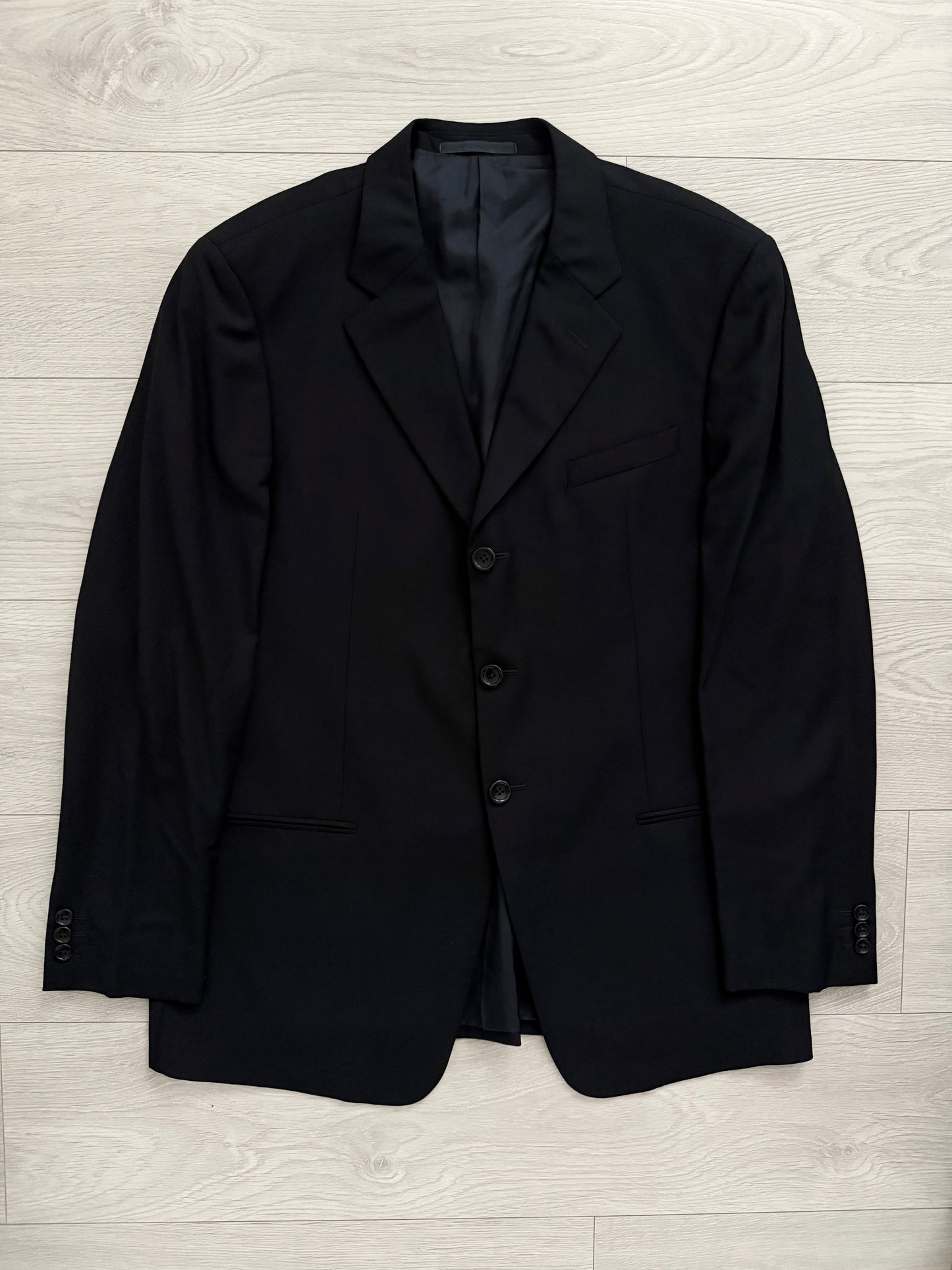 Giorgio Armani 1990s 3B Pleated Wool Suit - Size XL Jacket / 36" Waist