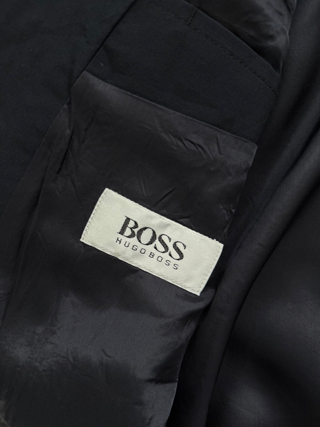 Hugo Boss 1980s 'Mitford' Double Breasted Peaked Lapel Sports Jacket Blazer Navy - Size S