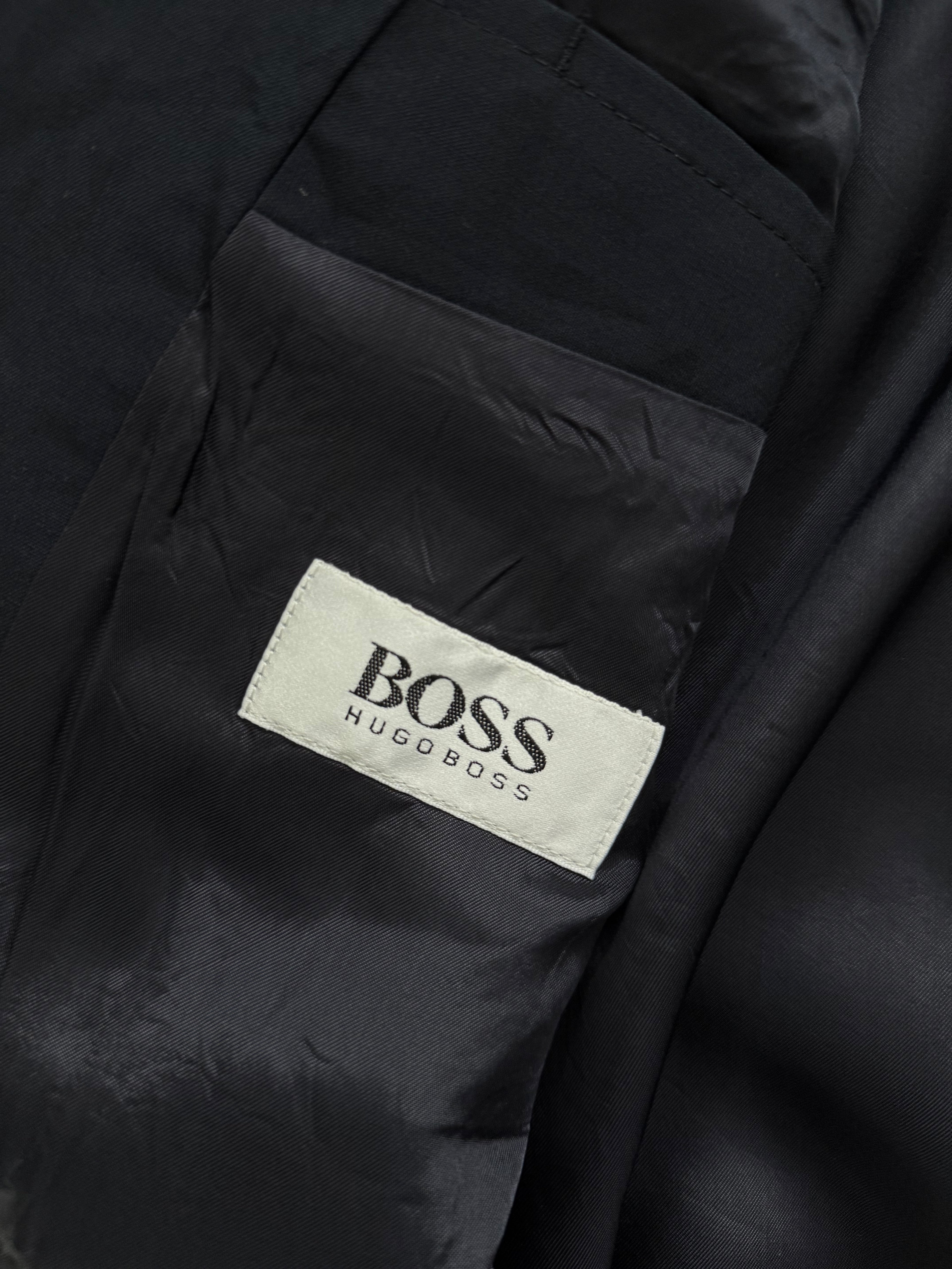 Hugo Boss 1980s 'Mitford' Double Breasted Peaked Lapel Sports Jacket Blazer Navy - Size S