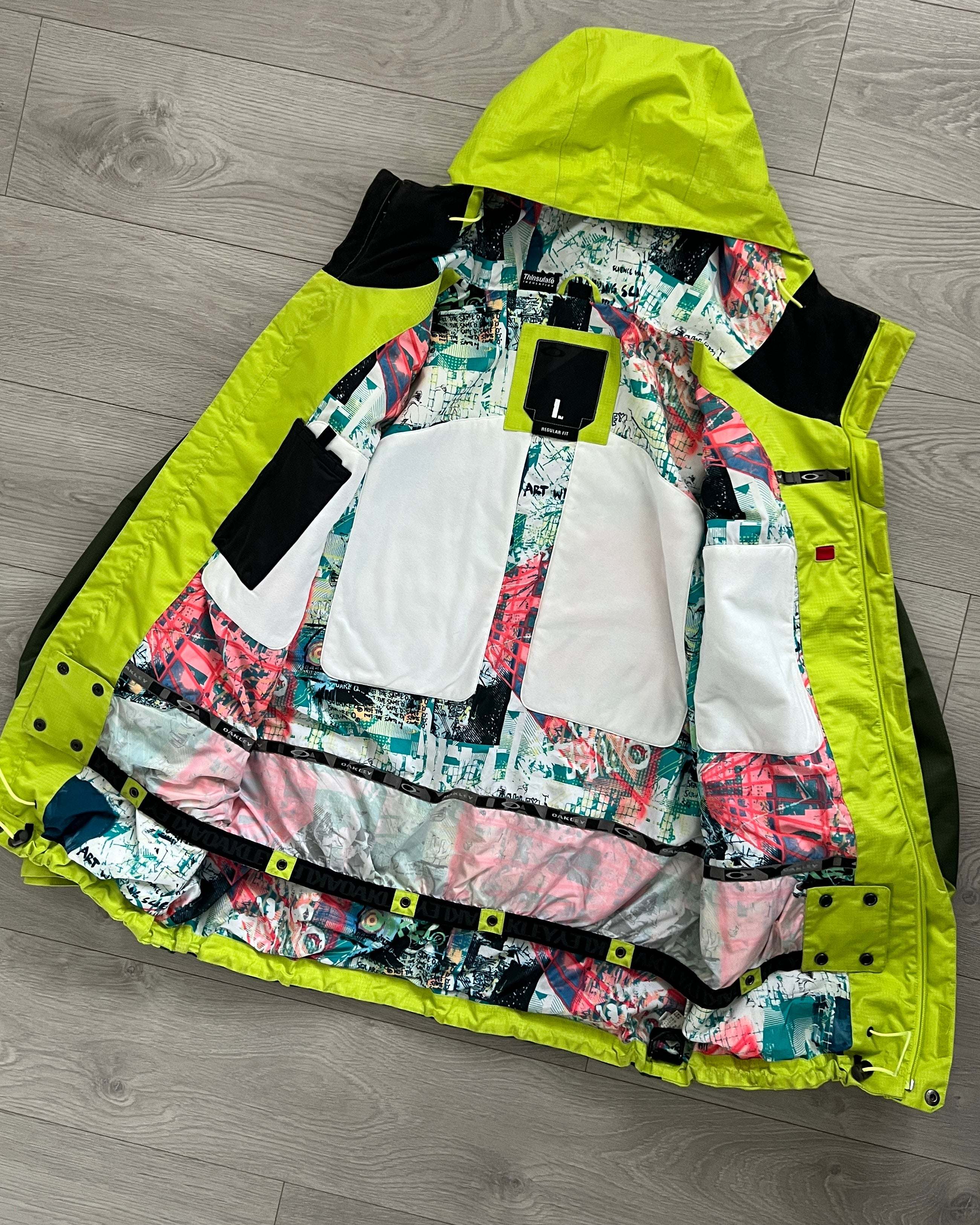 Oakley FW2010 Fleece Mapped Thinsulate Waterproof Tech Jacket - Size L