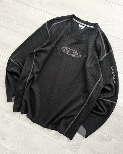 Salomon 00s Moto Mesh Black Technical Long Sleeve - Size M