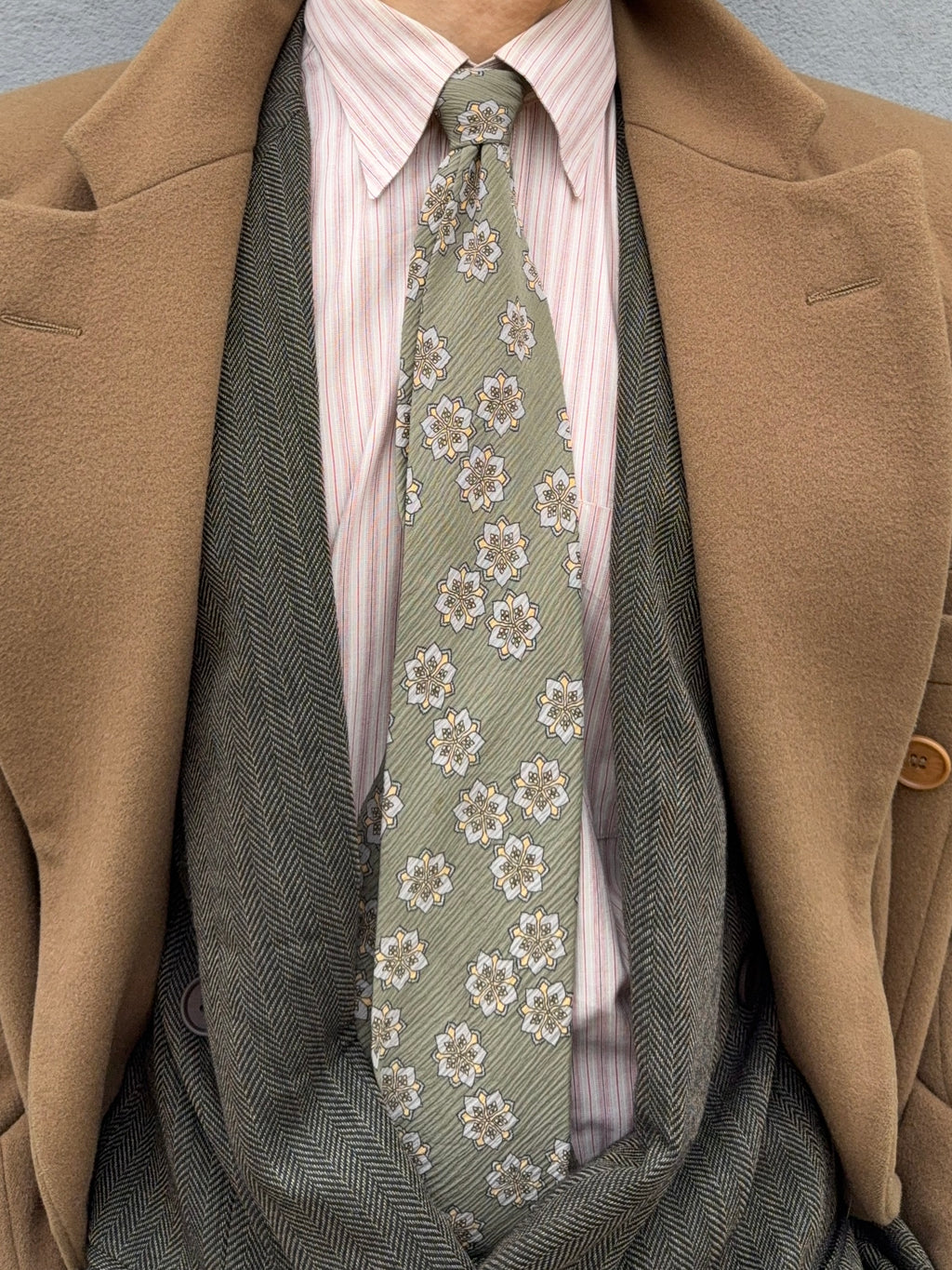 Giorgio Armani 1990s Silk Floral Tie