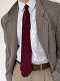 Lanvin Paris 1990s Silk Tie
