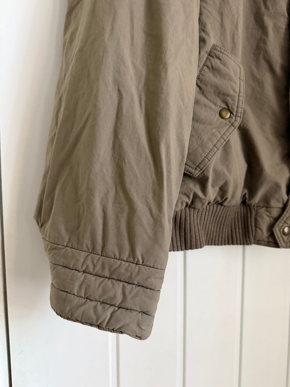 Valentino 1980s Padded Cotton Bomber Jacket - Size S