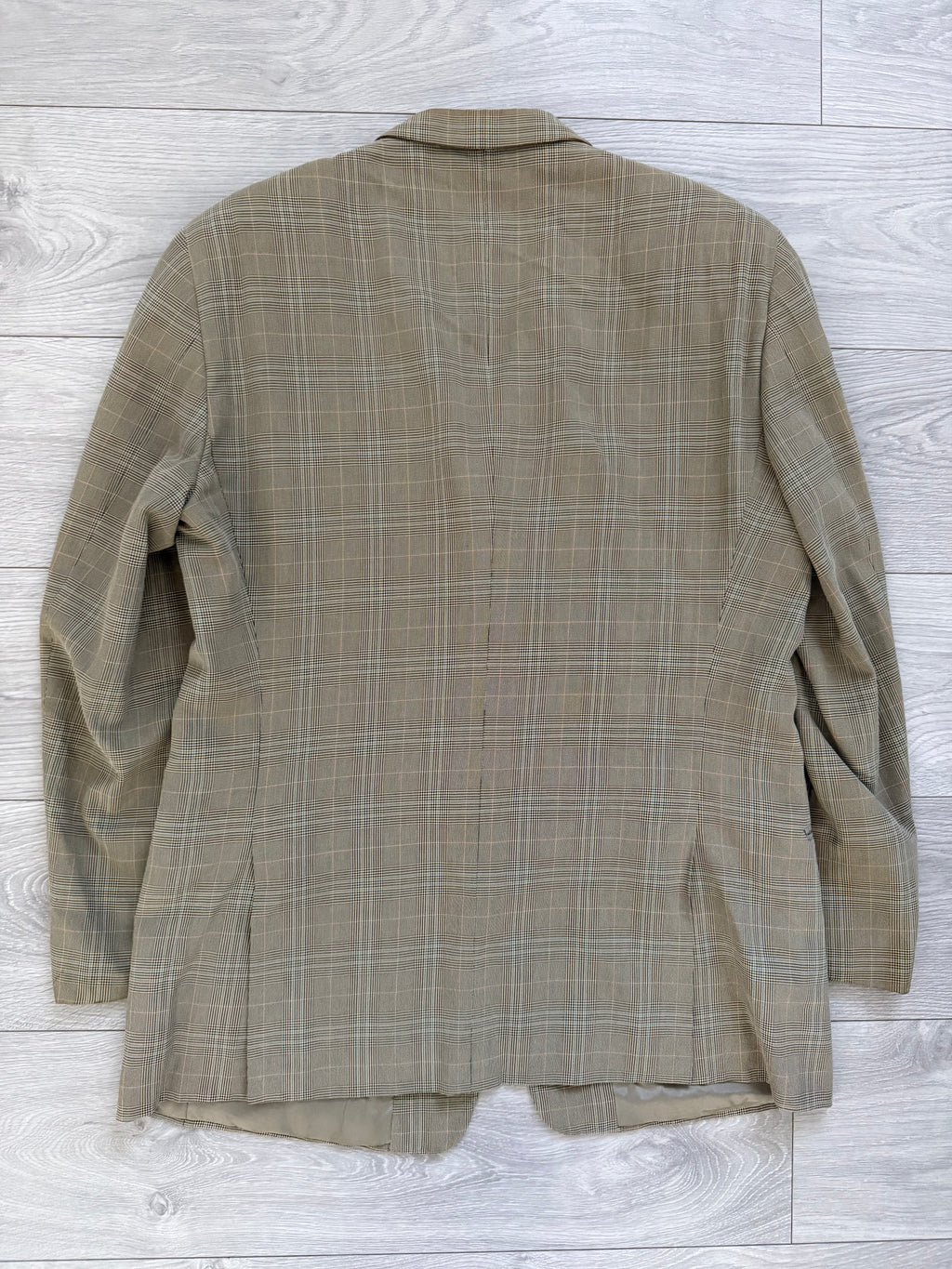 Giorgio Armani 1980s 3B Check Wool Sports Jacket Blazer - Size XL