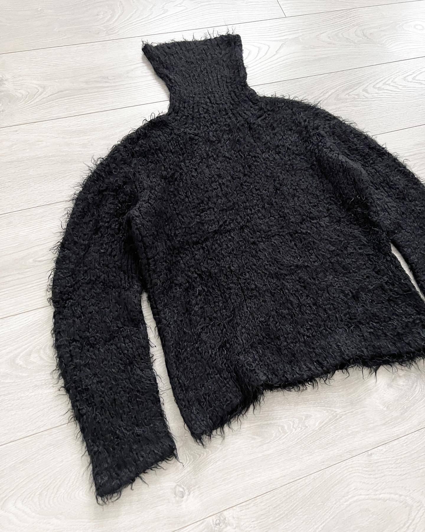 Issey Miyake 1990s Fuzzy Turtleneck Knit - Size M