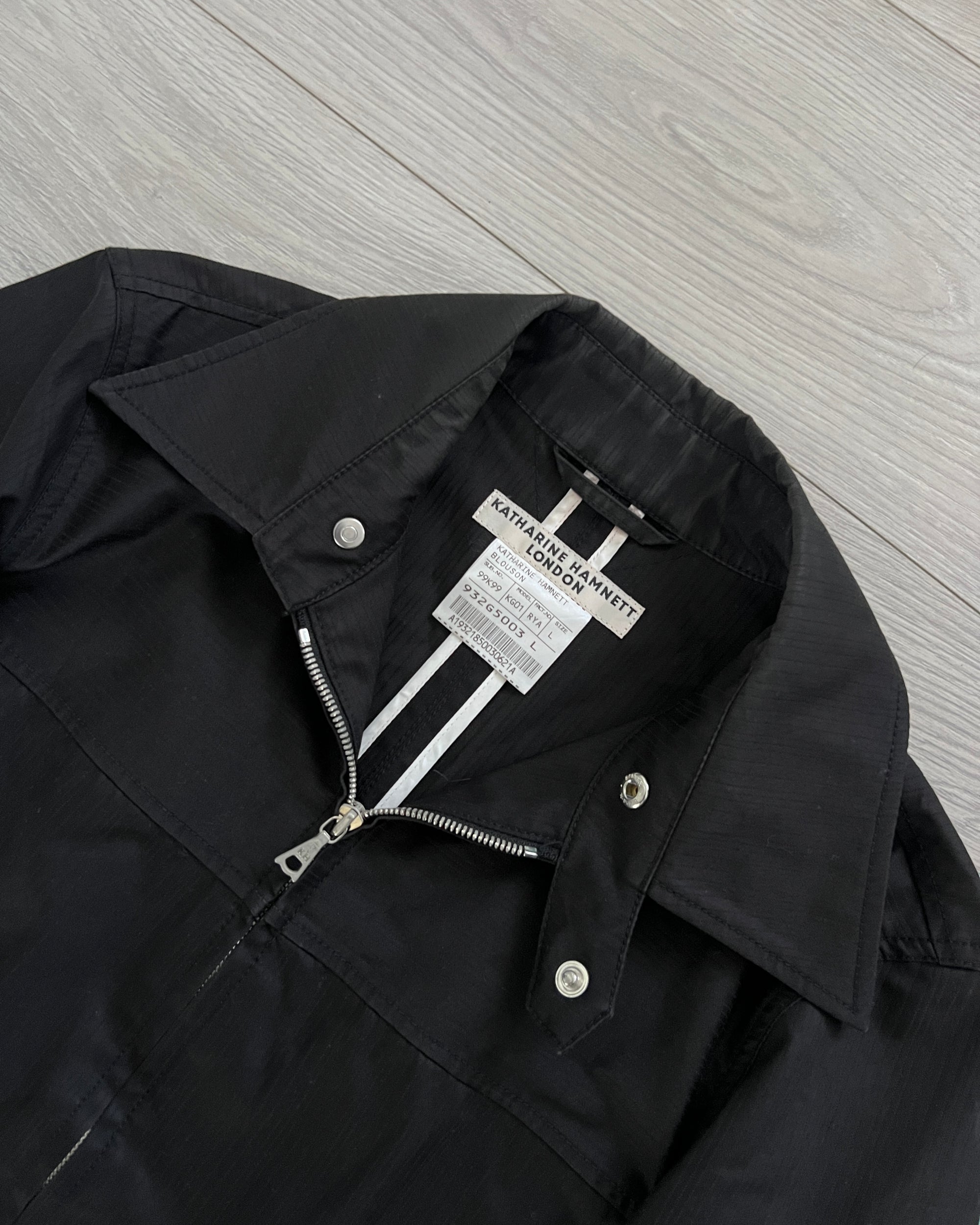 Katharine Hamnett London 1990s Zip-Front Technical Jacket - Size S