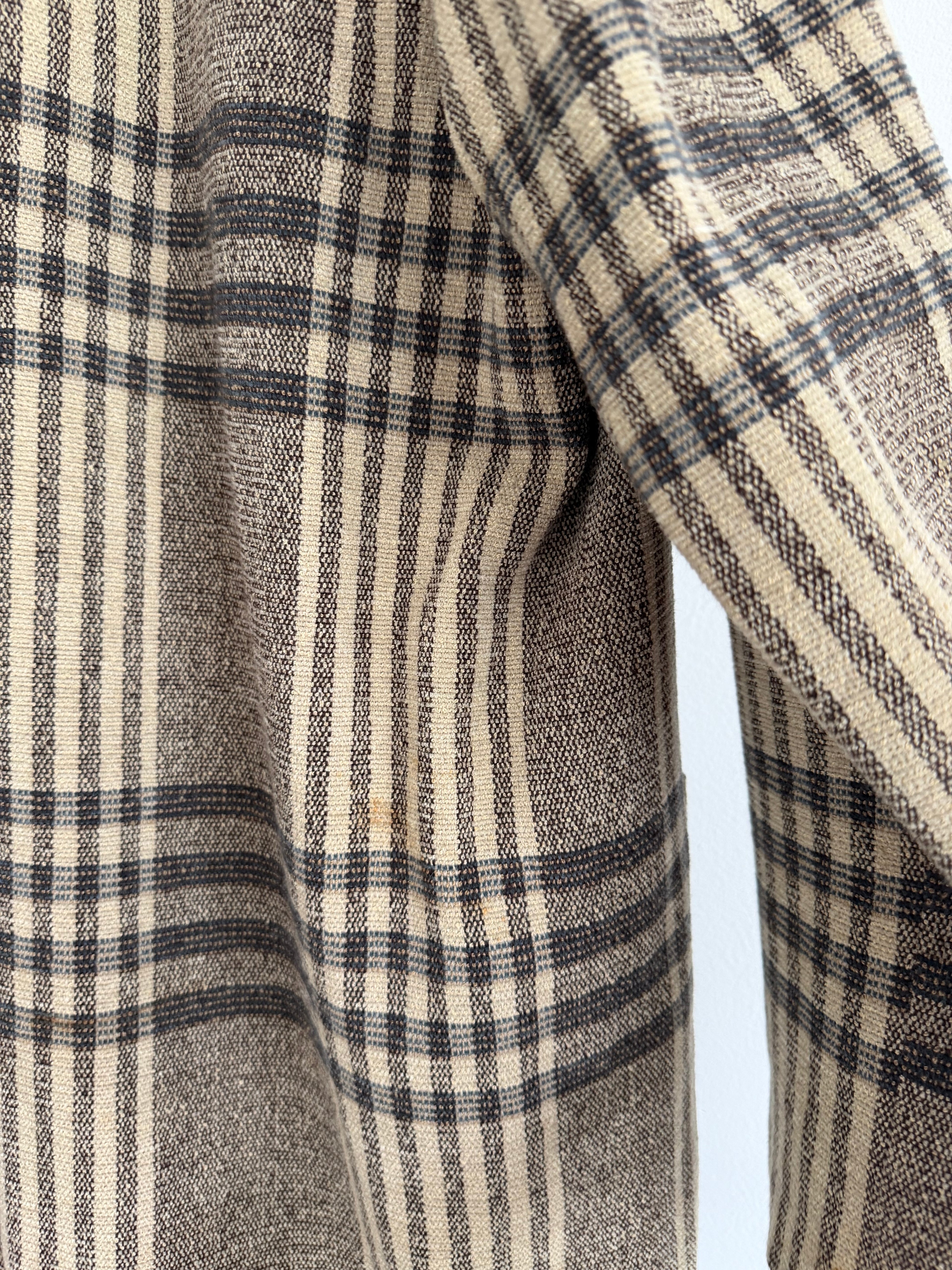 Emporio Armani 1990s Wool Blend Textured Sport Coat  - Size XL