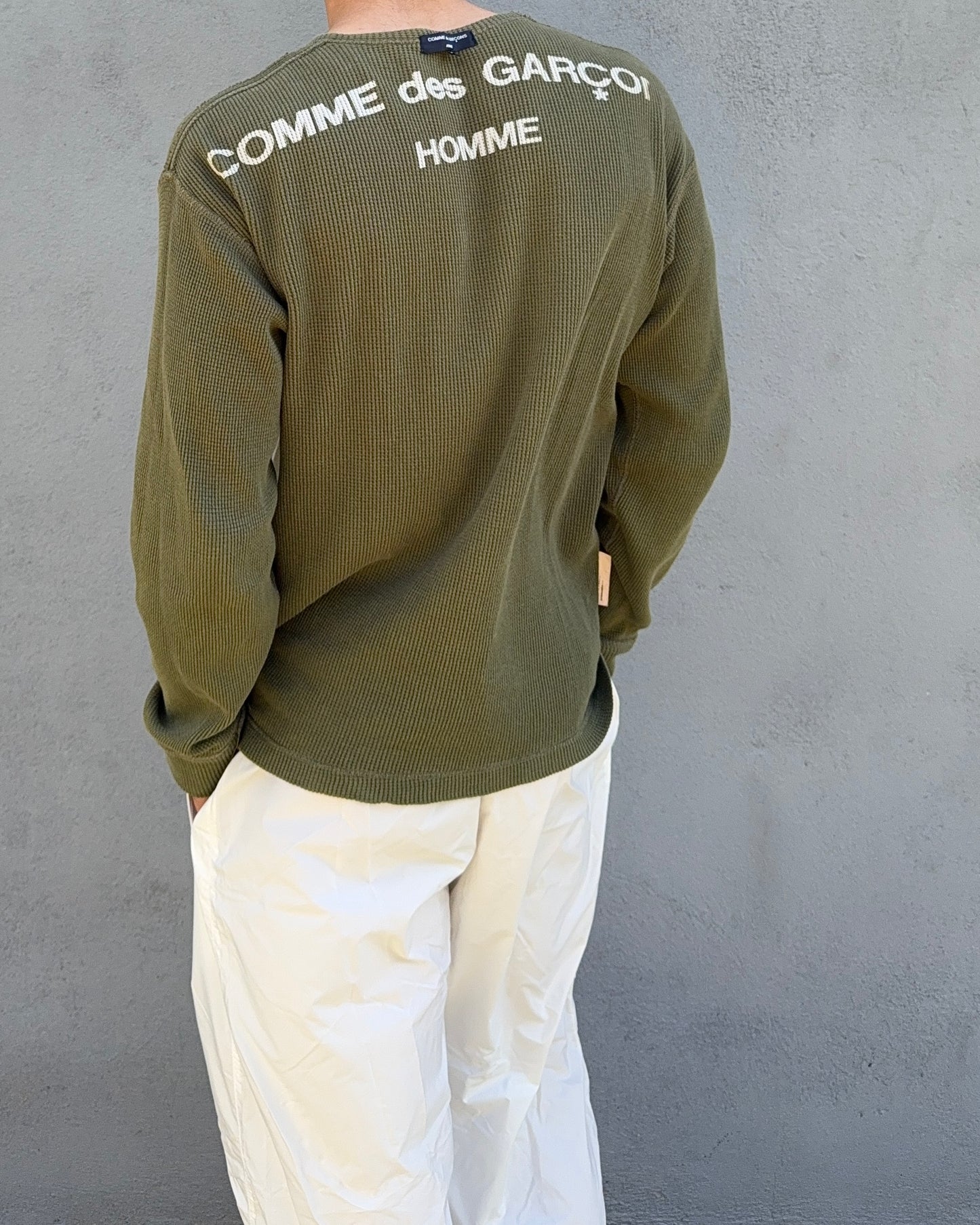 Comme Des Garcons Homme FW2007 Waffle Knit Reversible Top - Size M