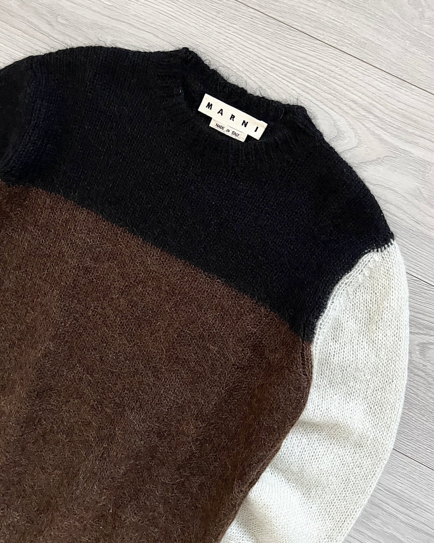 Marni Mohair Colour-Block Sweater - Size S