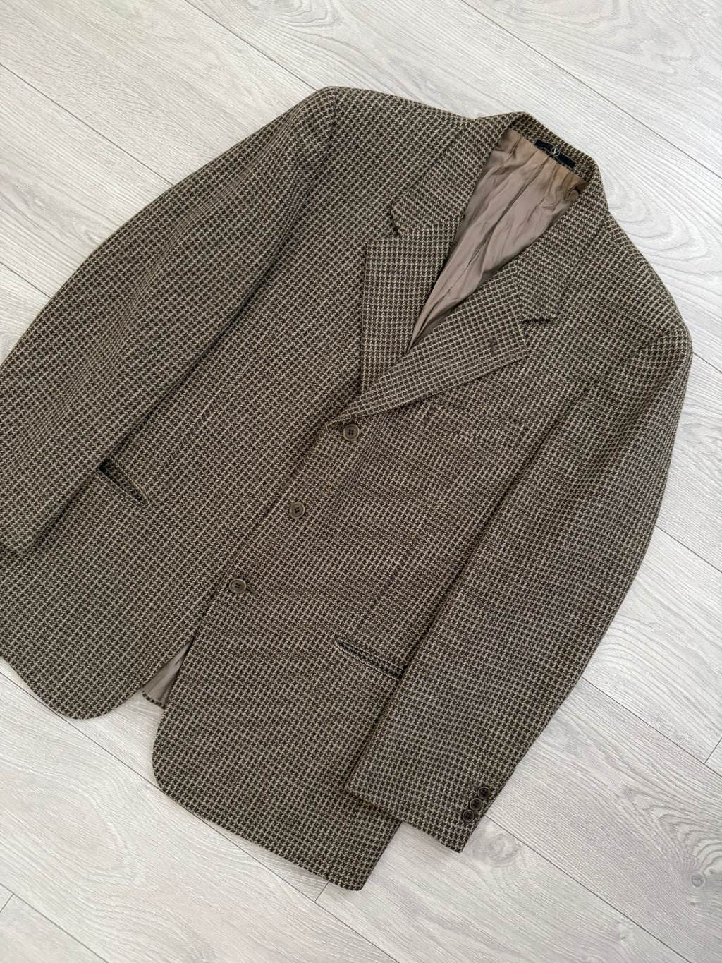 Valentino 1980s Textured 3B Wool Sports Blazer Jacket - Size XXL