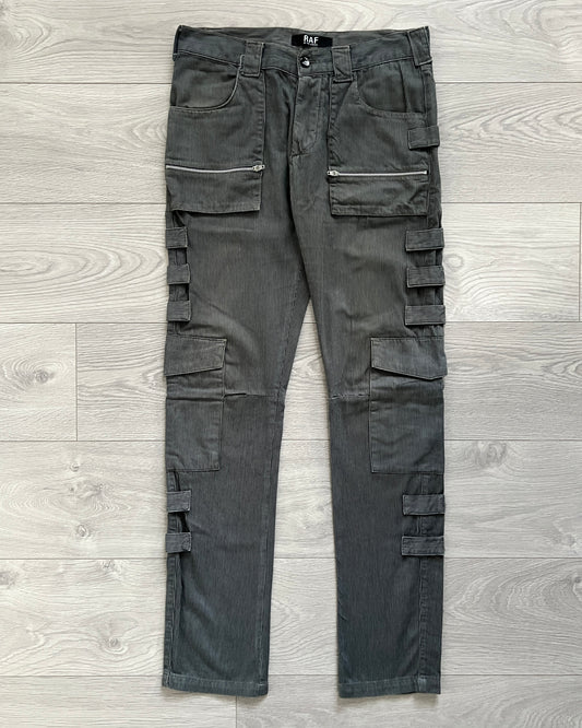 Raf Simons Vintage Striped Cargo Pants - Size 31