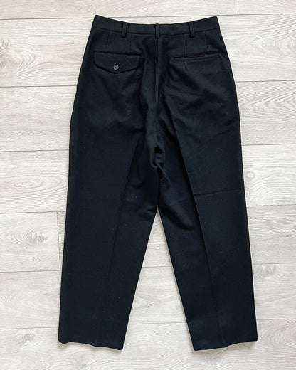 Comme Des Garcons Homme Plus 1990s Pleated Wool Trousers - Size 30