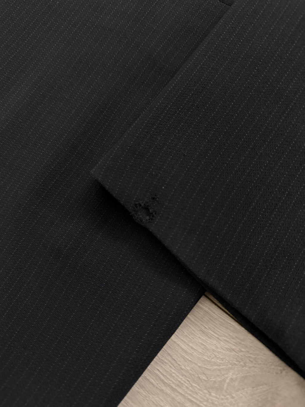 Giorgio Armani Black Label 1990s Peaked Lapel Double Breasted Pleated Wool Suit - Size XXXL Jacket / 40" Waist