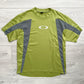 Oakley 00s Tech Panelled Green T-Shirt - Size L