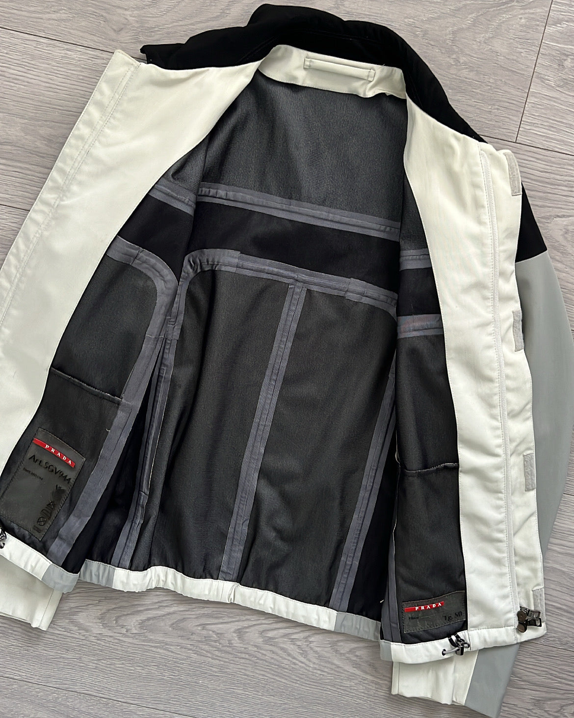 Prada FW2007 Colourblock Taped Seam Technical Jacket - Size M