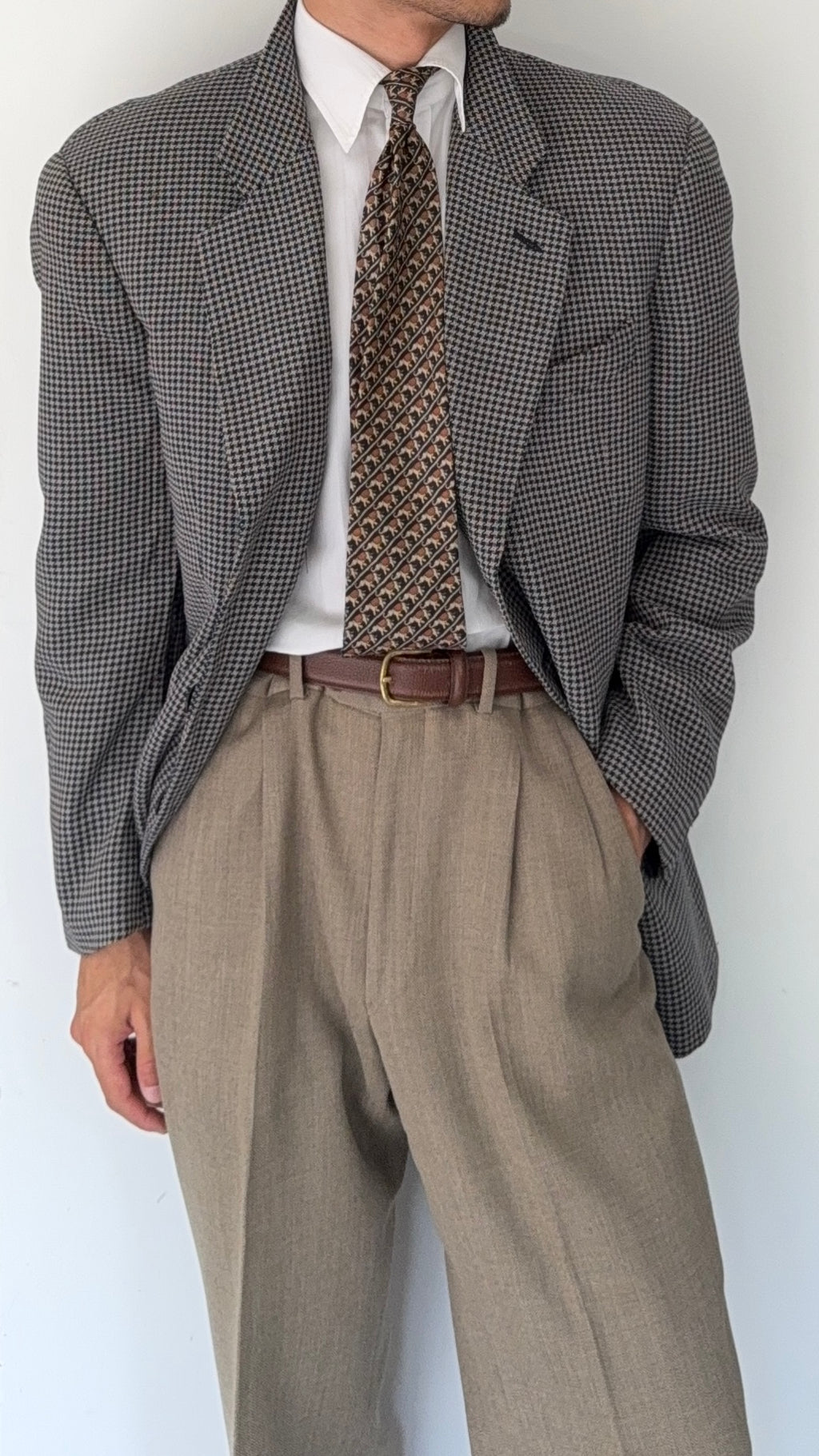 Giorgio Armani 1990s 2B Wool Textured Sport Jacket Blazer - Size XL