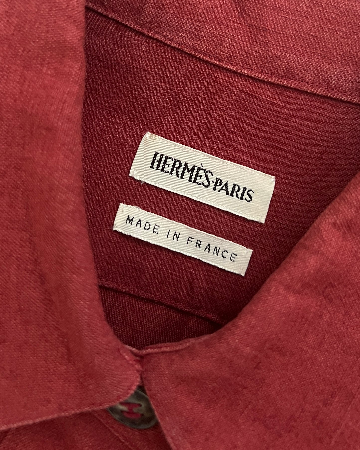 Hermes by Martin Margiela 1999 Linen Jacket & Trousers Set