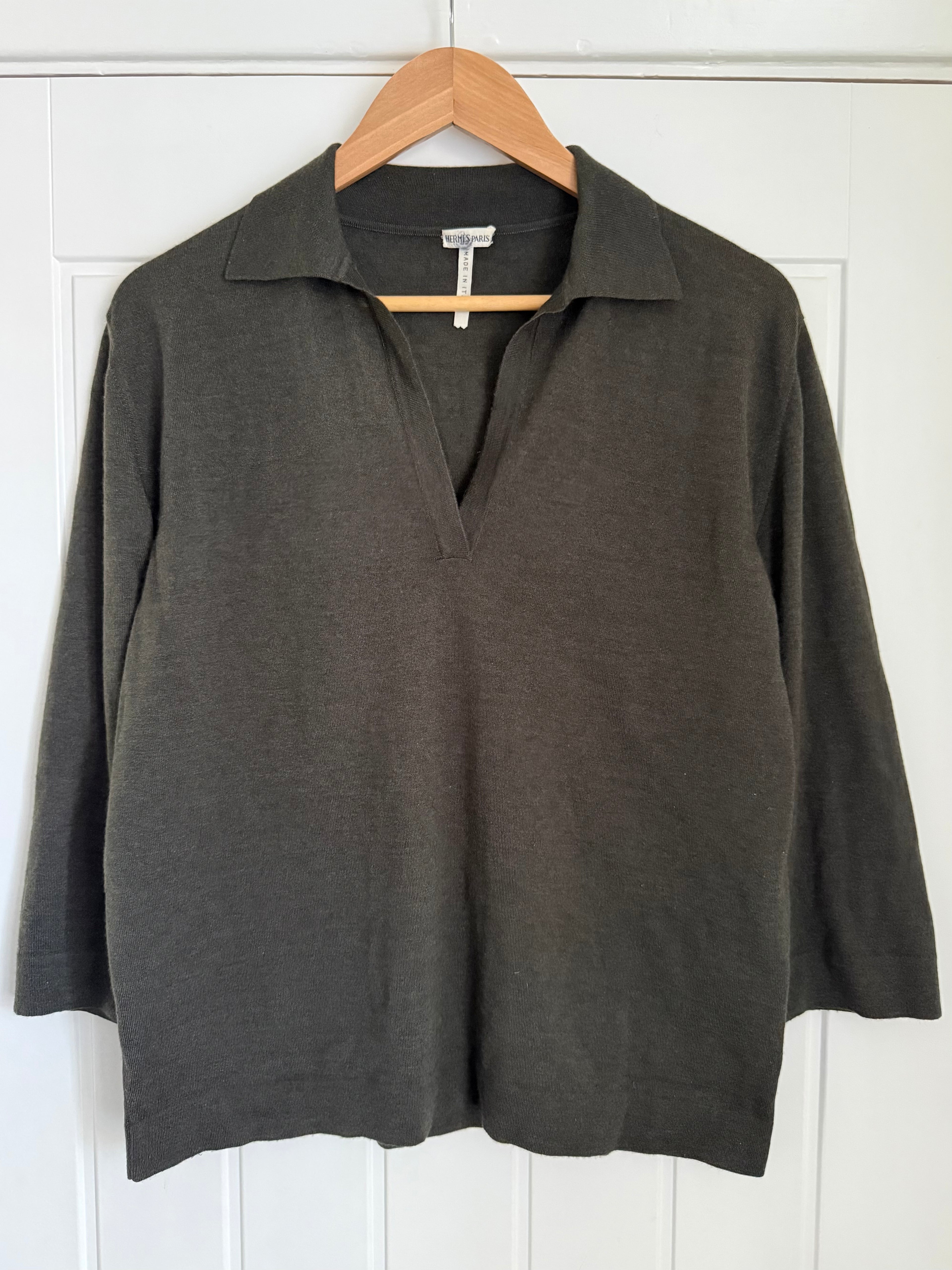 Hermes by Martin Margiela Cashmere Silk Knit Polo - Size S Mens / XL Womens