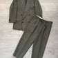 Emporio Armani 1990s Double-Breasted Pleated Wool Suit - Size M Jacket / 34" Waist