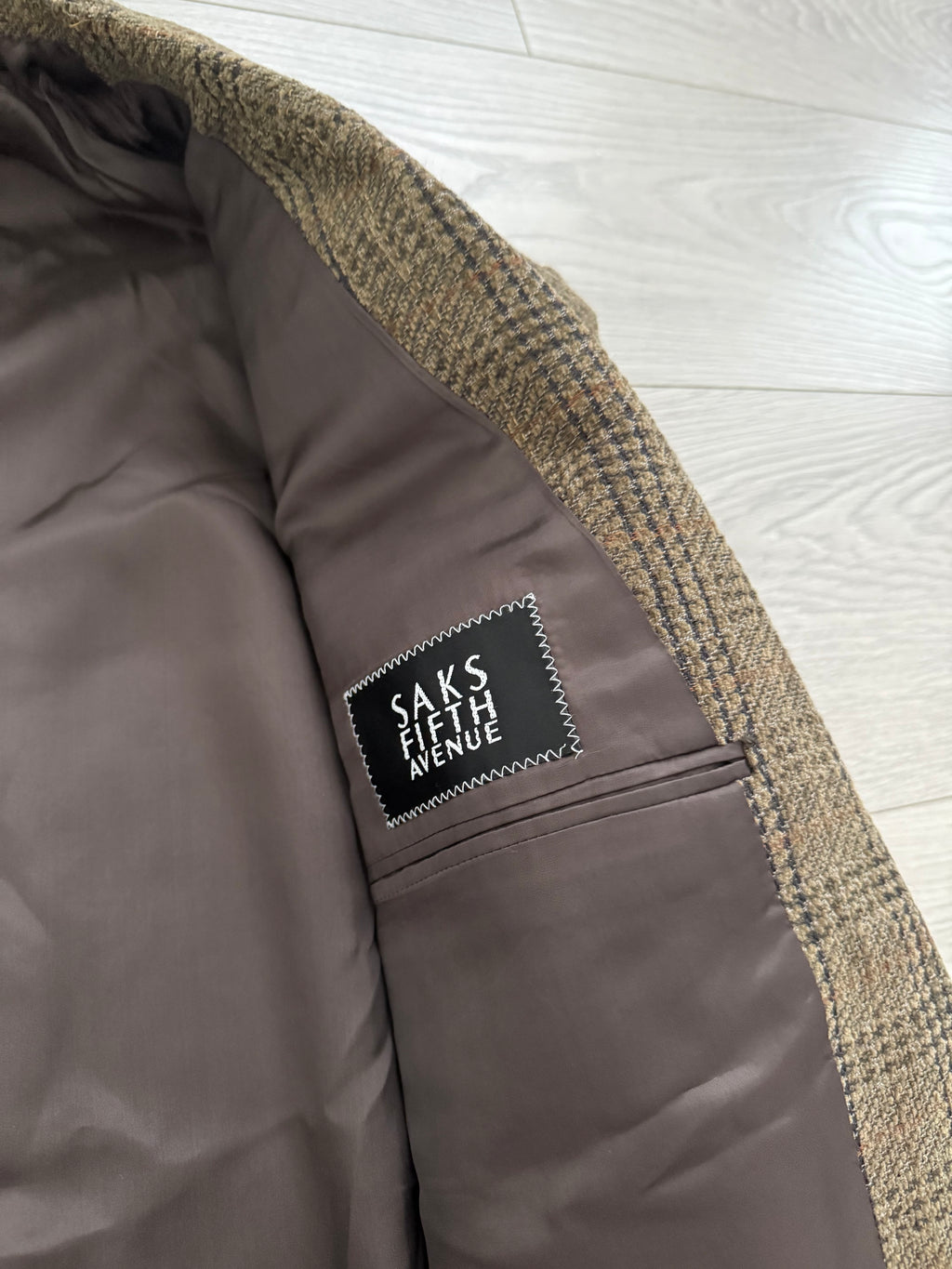 Giorgio Armani 1980s Textured Wool Brown Sports Blazer Jacket - Size XXL