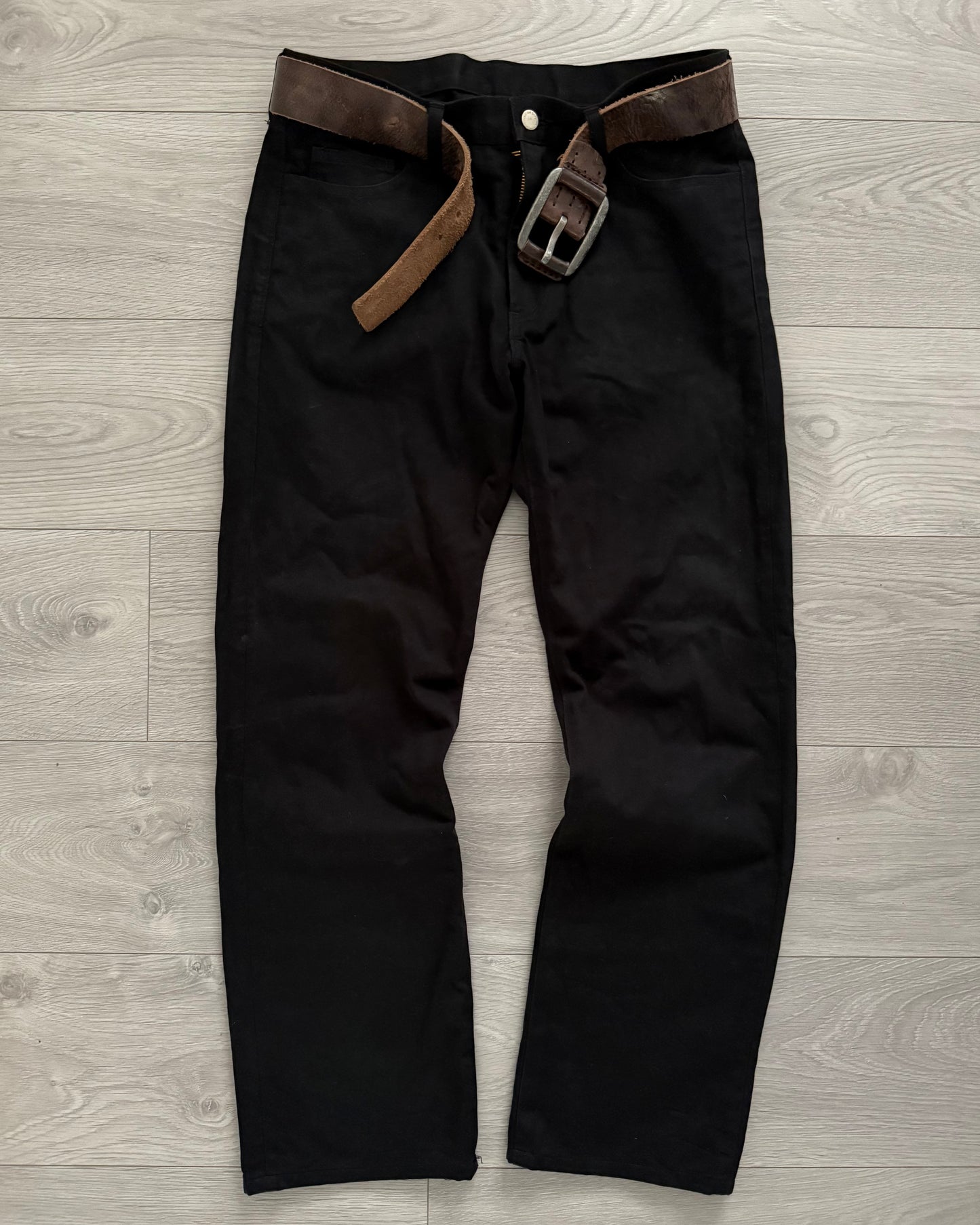 Comme Des Garcons Homme AW2003 Twill Black Denim Pants - Size 32