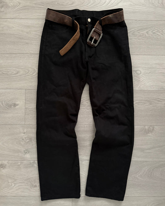 Comme Des Garcons Homme AW2003 Twill Black Denim Pants - Size 32