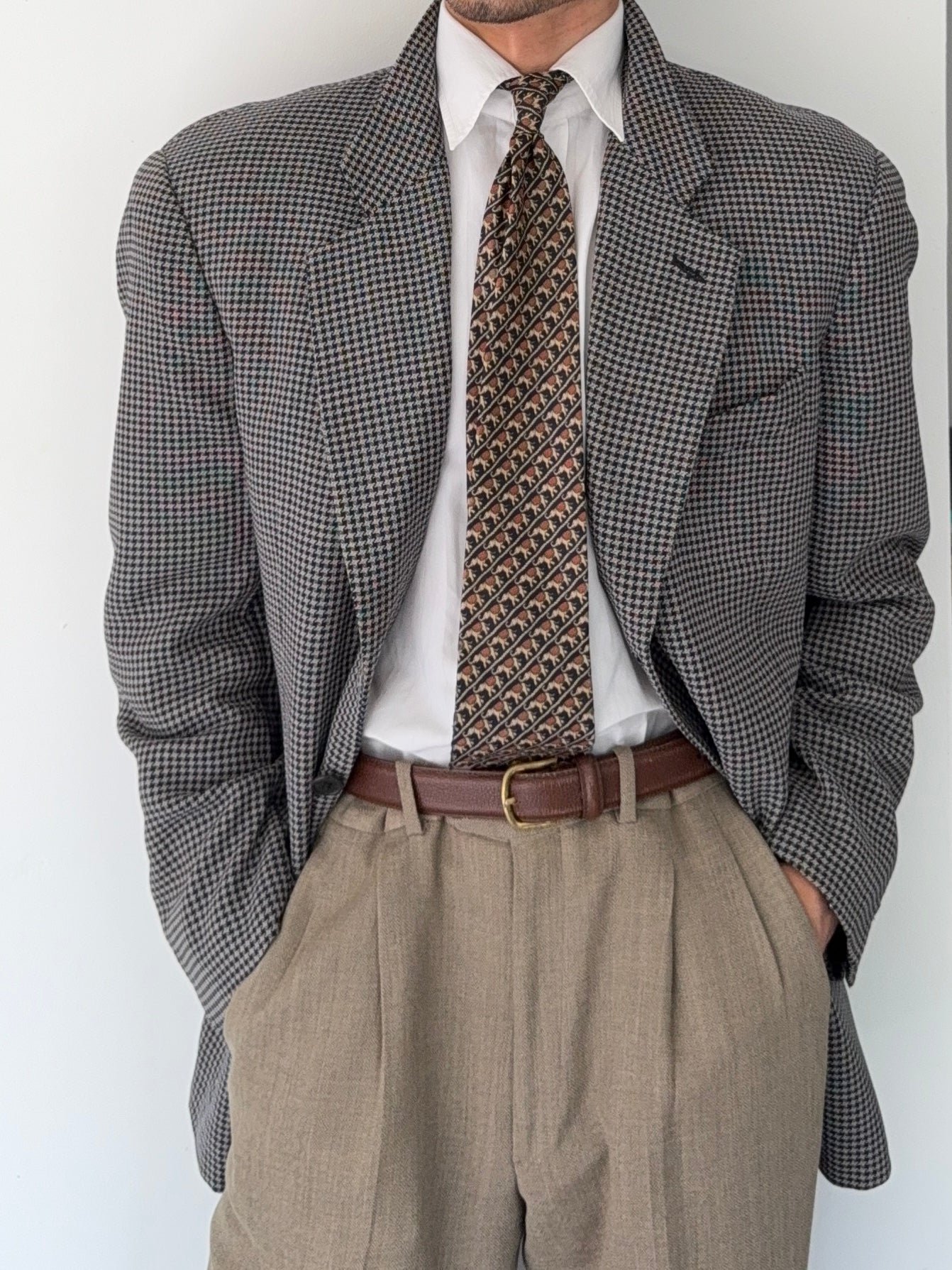 Giorgio Armani 1990s 2B Wool Textured Sport Jacket Blazer - Size XL