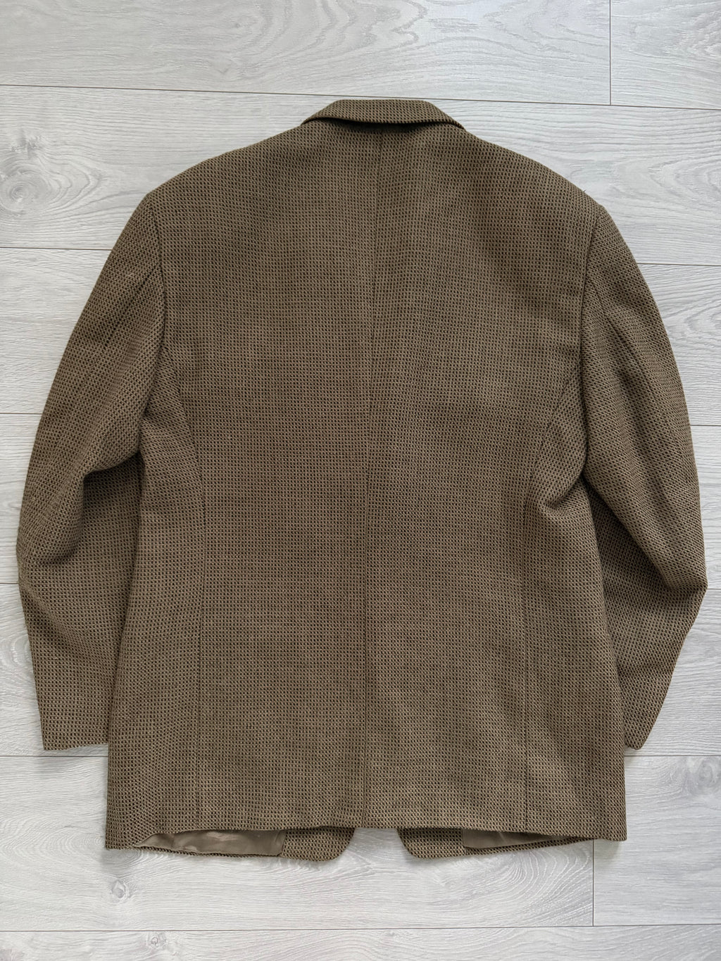 Mani Giorgio Armani 1980s Rolled 3B Wool Textured Sport Jacket Blazer - Size XL