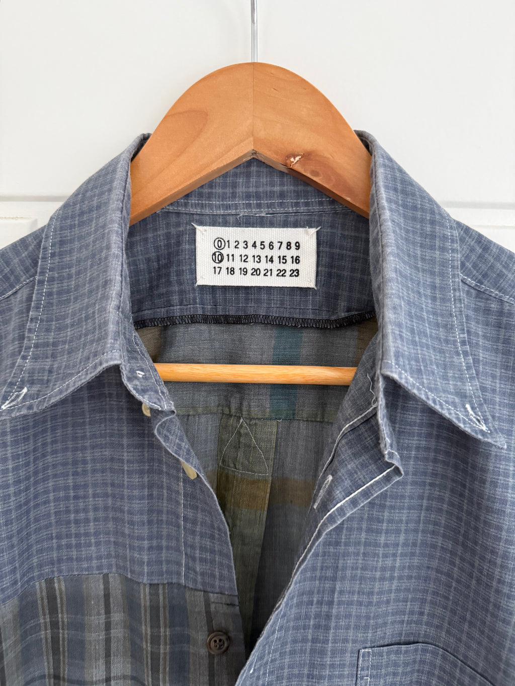 Maison Martin Margiela SS2004 Artisanal Line (0)(10) Reconstructed Patch Shirt - Size M