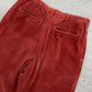 C.P. Company 1980s 'Navy Arctic' Rust Orange Pleated Cord Pants - Size 31