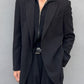 Giorgio Armani 1990s Peaked Lapel Striped Relaxed Suit - Size L Jacket / 34" Waist