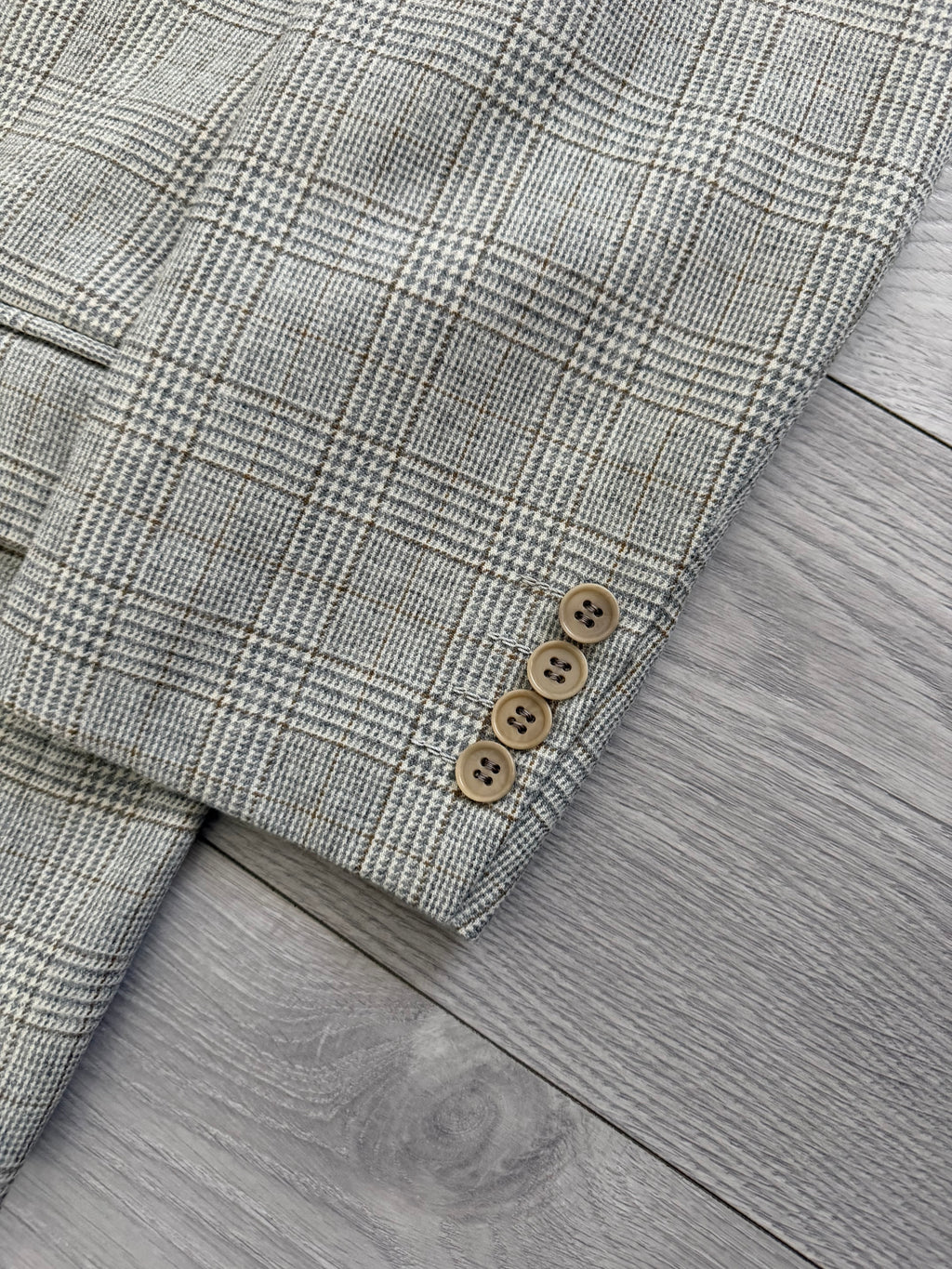 Valentino 1990s 2B Check Wool Sport Jacket Blazer - Size M