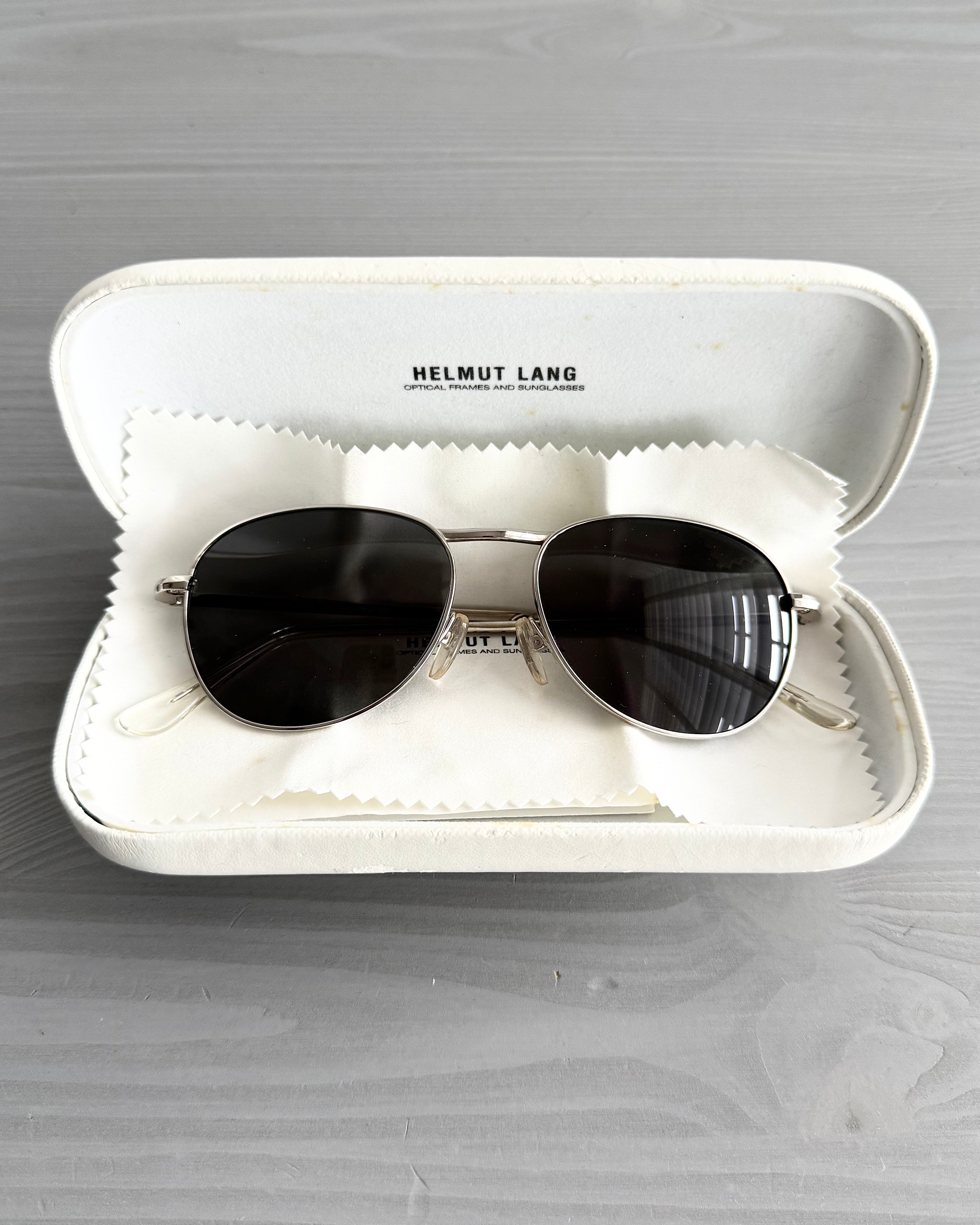 helmut lang 1999 サングラス Helmut Lang 1999 Titanium Aviator Sunglasses – NDWC0 Shop