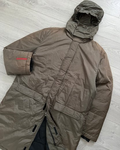 Prada Sport FW1999 Down Filled Technical Nylon Coat - Size L