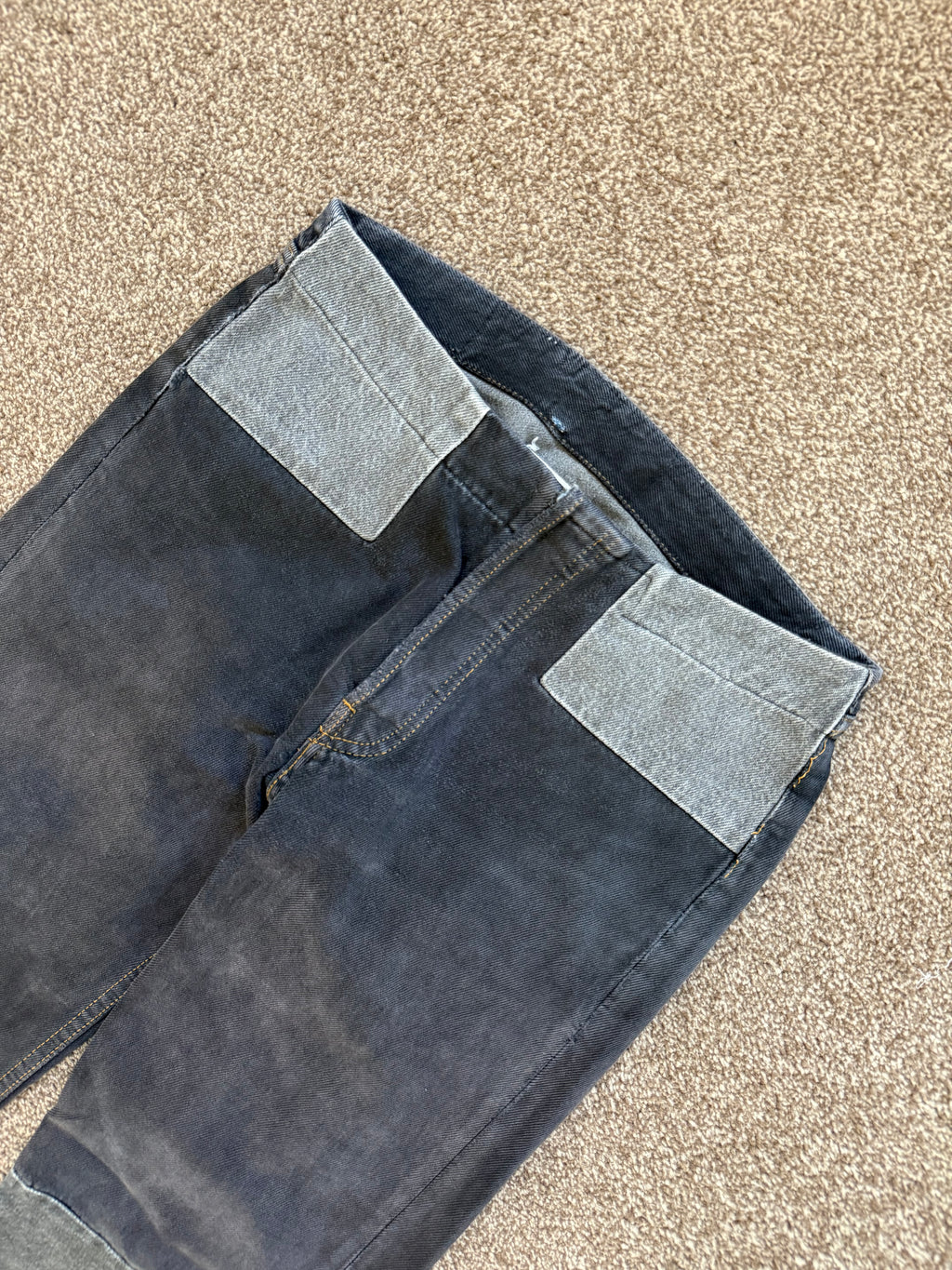 Maison Martin Margiela Artisanal Line (0) SS1999 Re-Worked Panelled Denim Jeans - Size 27" Waist