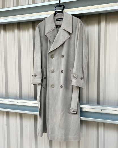 Issey Miyake FW2003 Pleated Wool Trench Coat - Size M