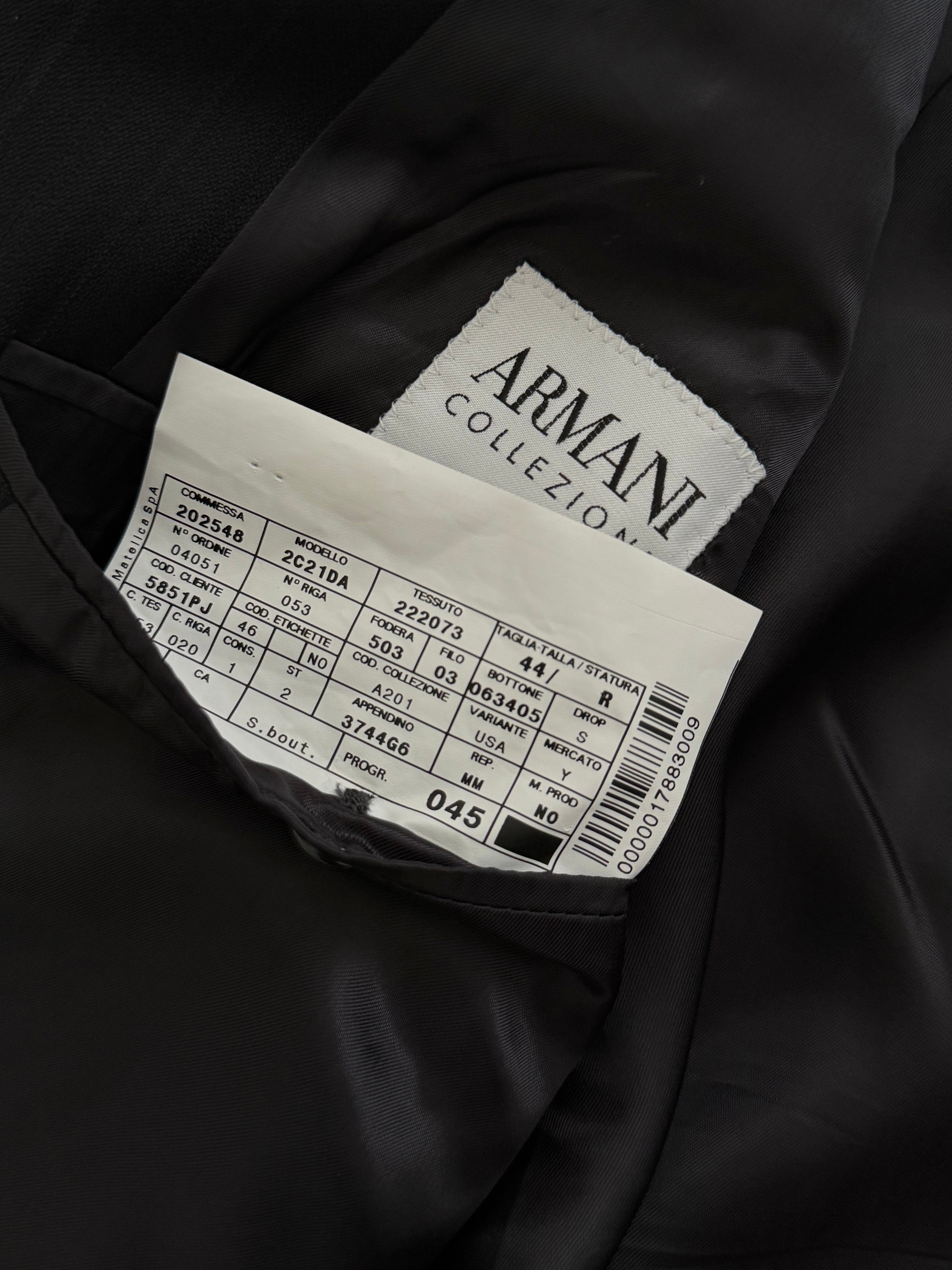 Armani 1990s 2B Striped Pleated Wool Suit - Size XXL Jacket / 38" Waist