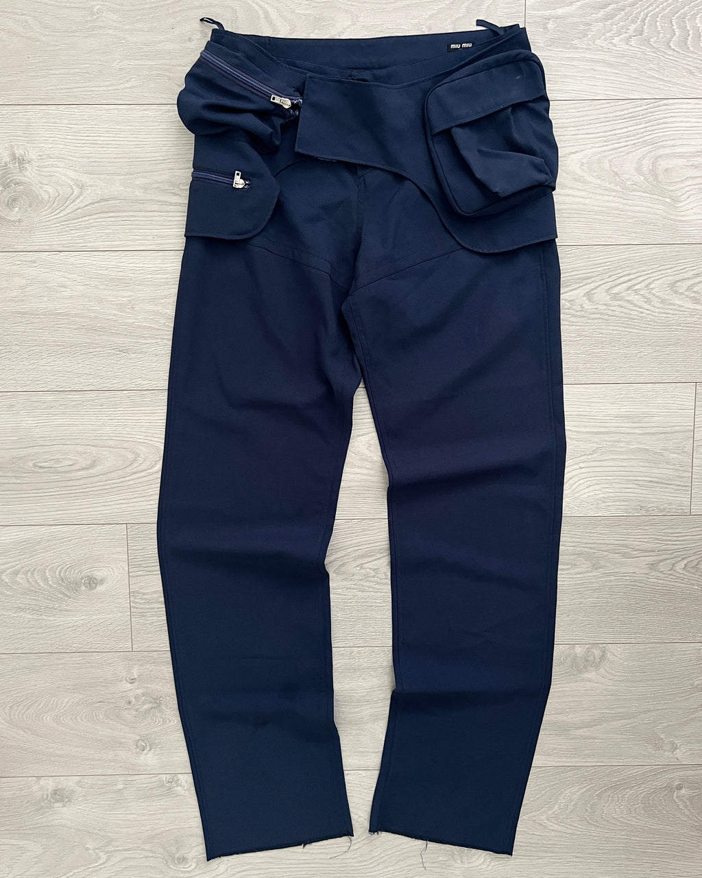 Miu Miu SS2003 Cargo Waistbag Runway Pants - Size 32