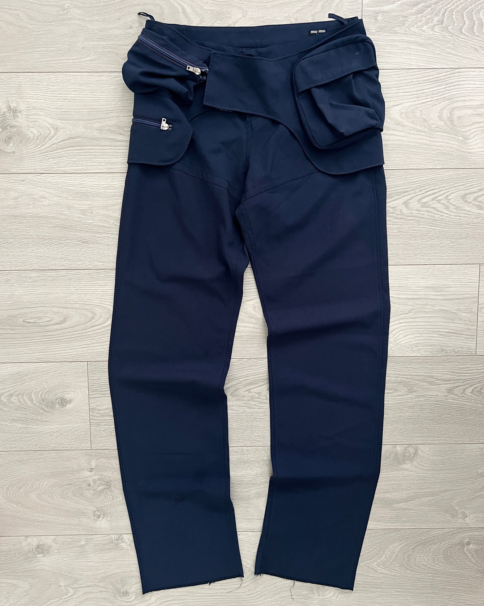 Miu Miu SS2003 Cargo Waistbag Runway Pants - Size 32
