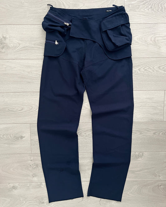 Miu Miu SS2003 Cargo Waistbag Runway Pants - Size 32