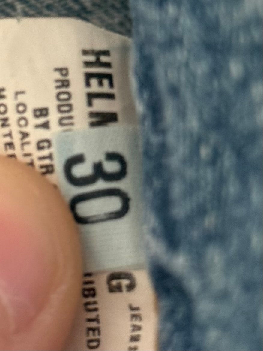 Helmut Lang 1998 Vintage Blue Faded Denim Jeans - Size 30