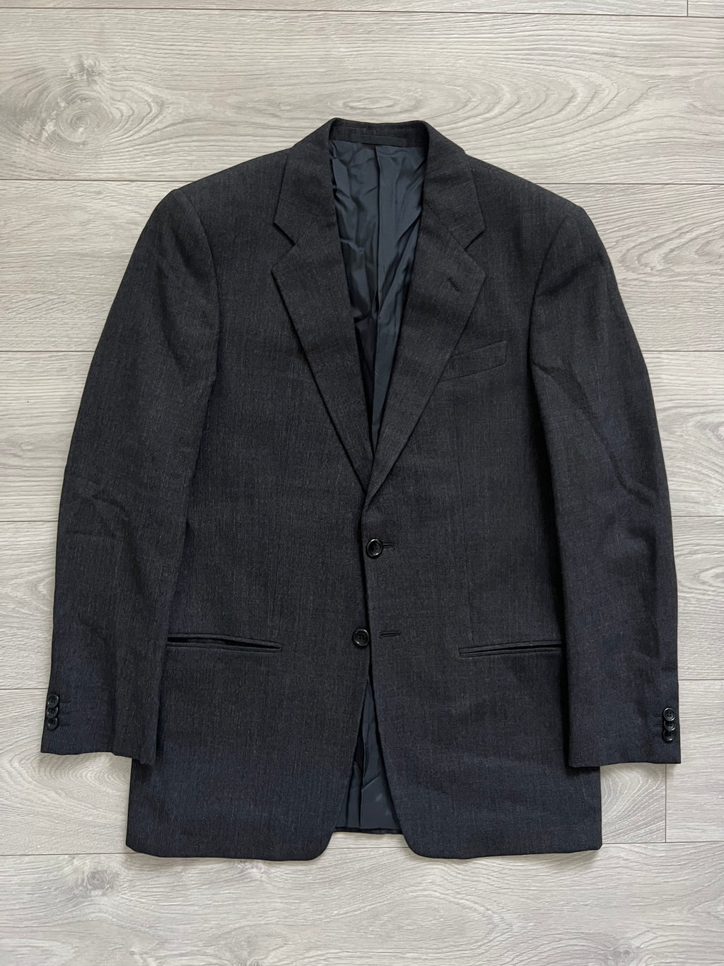 Armani 1990s Pleated Grey Relaxed Suit - M Jacket / 30" Waist