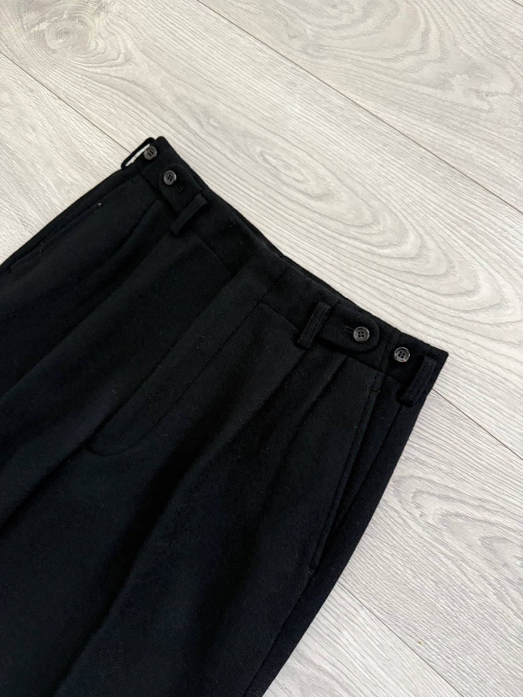 Comme Des Garcons Homme 1980s Triple Pleat Melton Wool Suit - M Jacket / 32" Waist