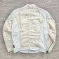 Emporio Armani 2001 Leather Panelled Cafe Racer Moto Jacket - Size M