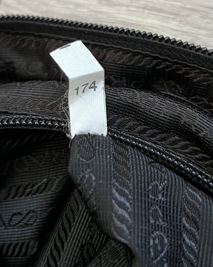 Prada 00s Vela Nylon Plaque Logo Crossbody Bag