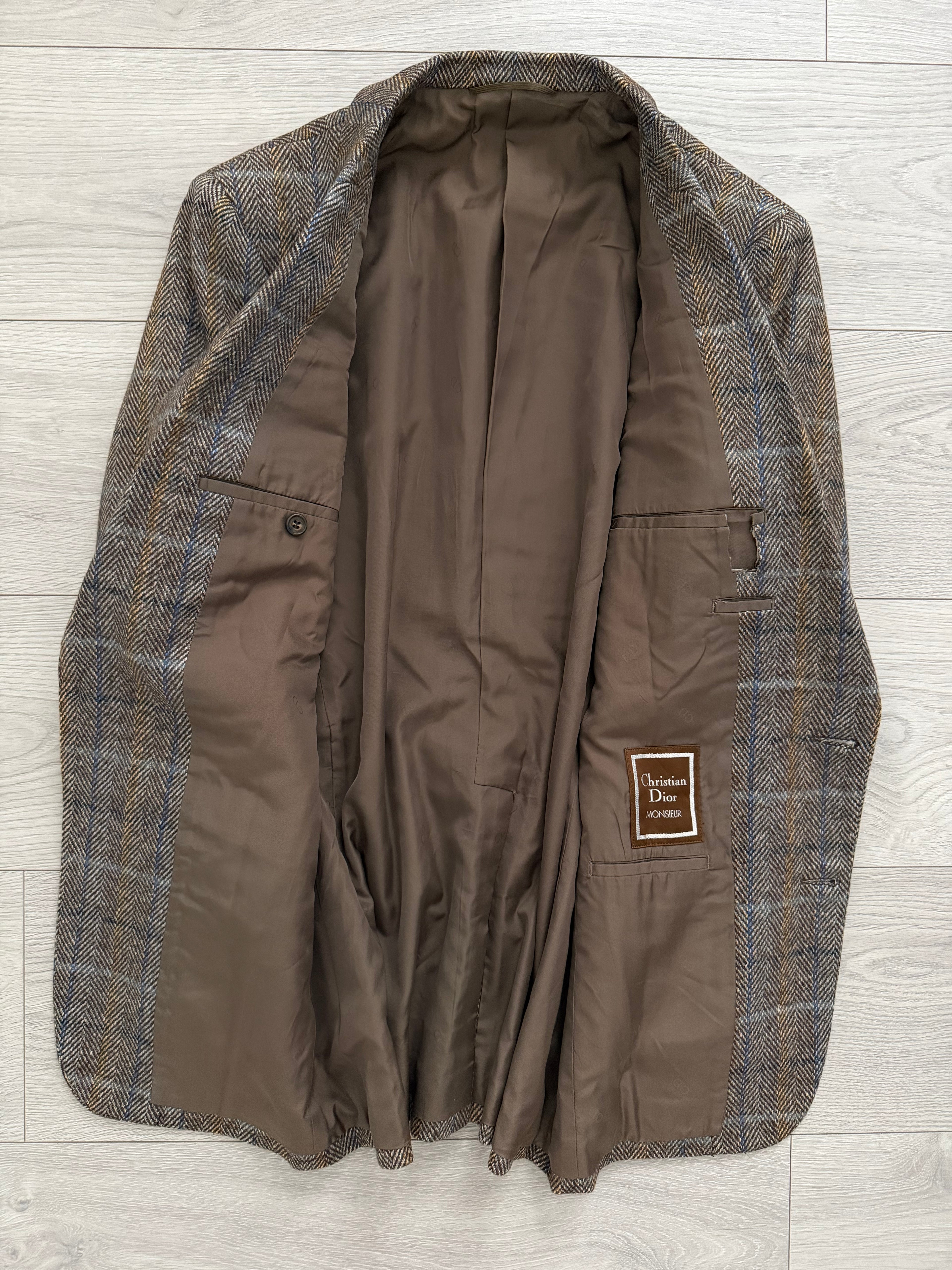 Christian Dior 1980s 2B Textured Wool Sport Jacket Blazer - Size S
