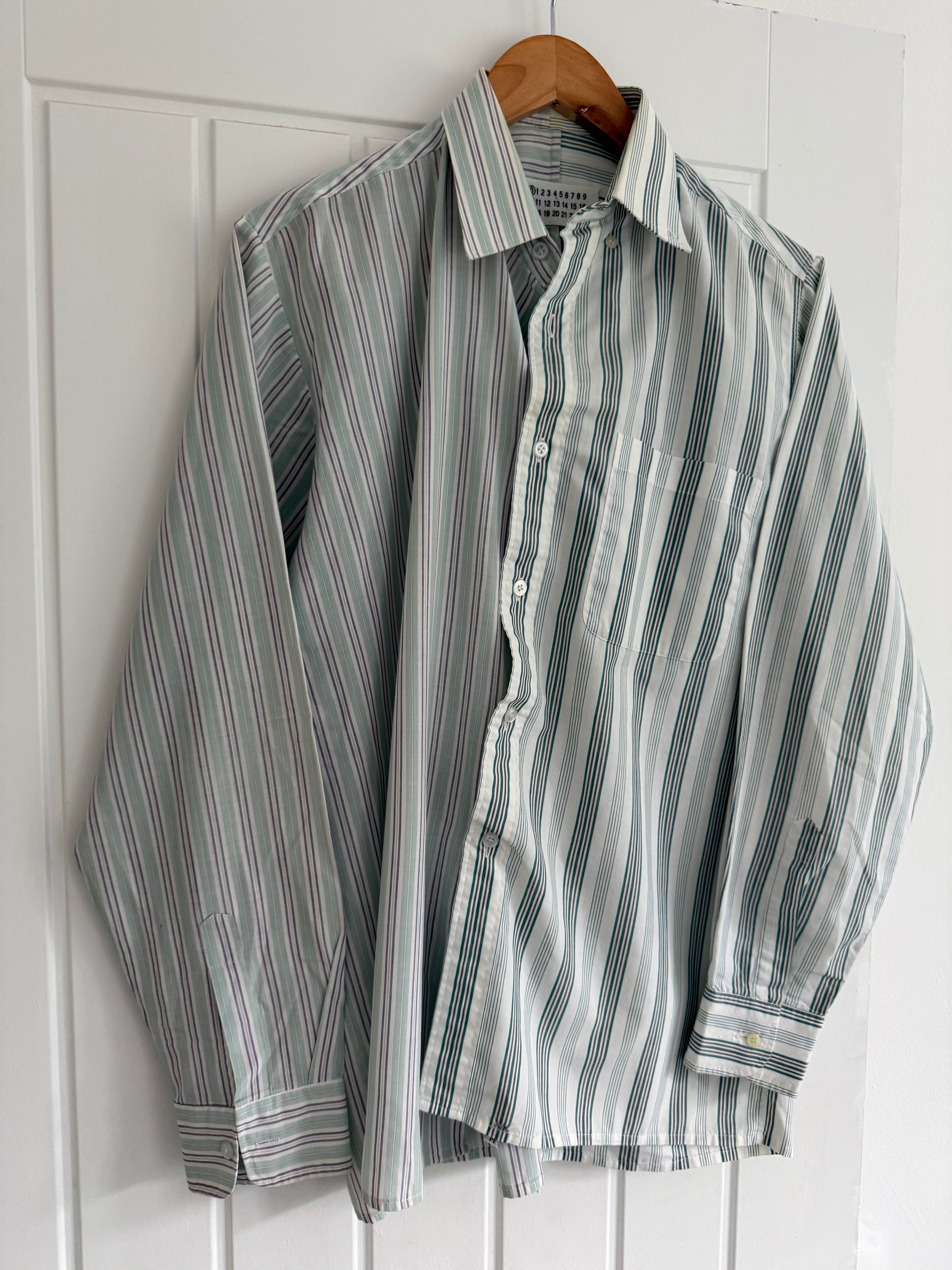 Maison Martin Margiela AW2001 Artisanal Line (0)(10) Reconstructed Split Shirt - Size M