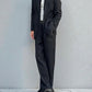 Giorgio Armani 1990s Black Pleated Wool Suit - Size L Jacket / 36" Waist